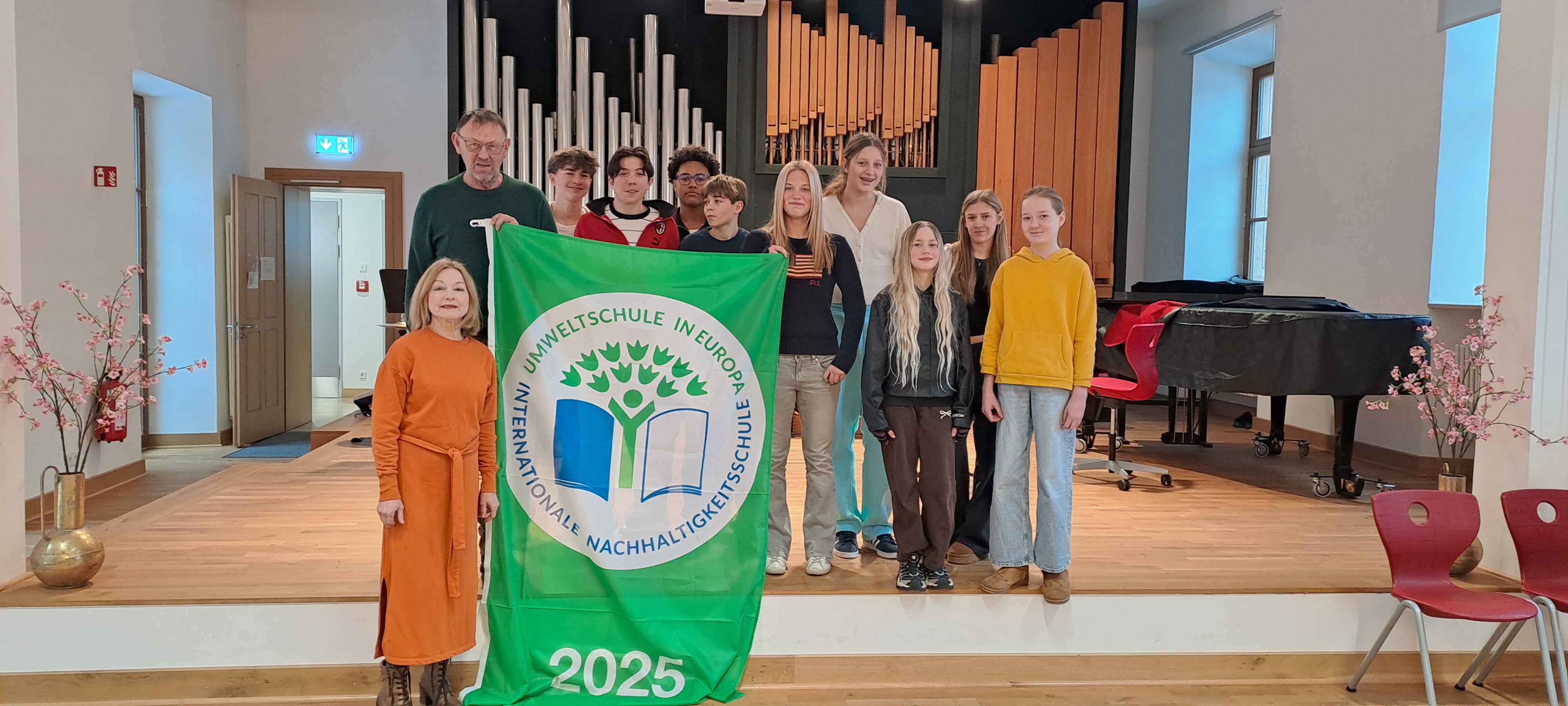 Max-Reger-Gymnasium erhält 2025/2026 zum siebten Mal das Prädikat „Umweltschule in Europa“ 